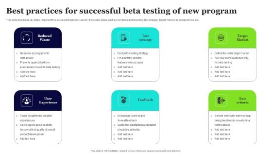 Best Practices For Successful Beta Testing Of New Program Summary PDF