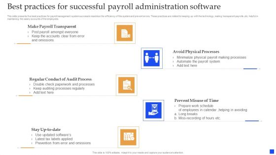 Best Practices For Successful Payroll Administration Software Professional PDF