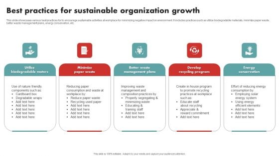Best Practices For Sustainable Organization Growth Diagrams PDF Best Practices For Sustainable Organization Growth Diagrams PDF