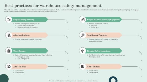 Best Practices For Warehouse Safety Management Infographics PDF Best Practices For Warehouse Safety Management Infographics PDF