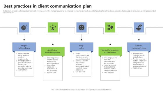 Best Practices In Client Communication Plan Professional PDF Best Practices In Client Communication Plan Professional PDF