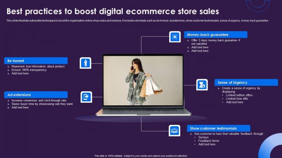 Best Practices To Boost Digital Ecommerce Store Sales Information PDF