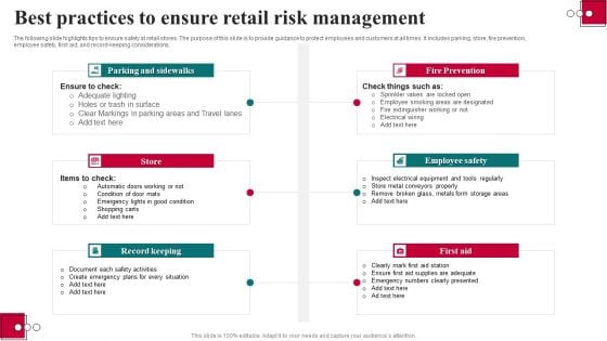 Best Practices To Ensure Retail Risk Management Microsoft PDF Best Practices To Ensure Retail Risk Management Microsoft PDF