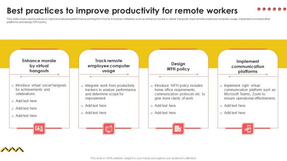 Best Practices To Improve Productivity For Remote Workers Rules PDF
