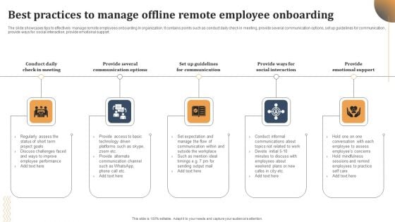 Best Practices To Manage Offline Remote Employee Onboarding Rules PDF Best Practices To Manage Offline Remote Employee Onboarding Rules PDF