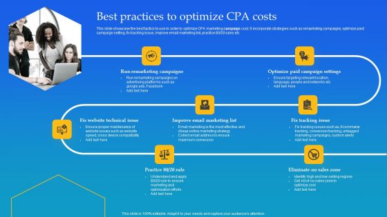 Best Practices To Optimize CPA Costs Ppt Professional Summary PDF