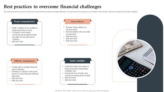 Best Practices To Overcome Financial Challenges Ppt Infographics Samples PDF