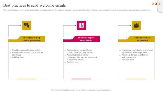 Best Practices To Send Welcome Emails Microsoft PDF