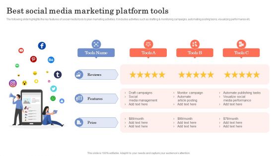 Best Social Media Marketing Platform Tools Ppt Pictures Background Images PDF