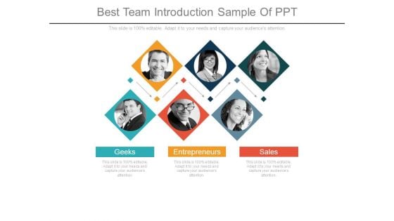 Best Team Introduction Sample Of Ppt