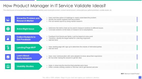 Best Techniques To Enhance New Product Management Efficiency How Product Manager In IT Service Infographics PDF