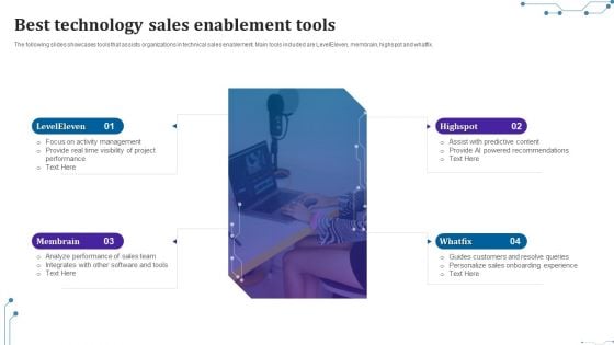 Best Technology Sales Enablement Tools Mockup PDF