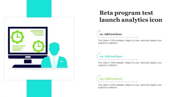 Beta Program Test Launch Analytics Icon Download PDF