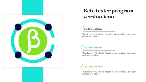 Beta Tester Program Version Icon Professional PDF