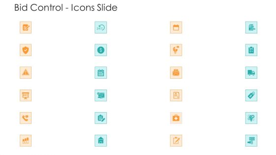 Bid Control Icons Slide Ppt Styles Inspiration PDF