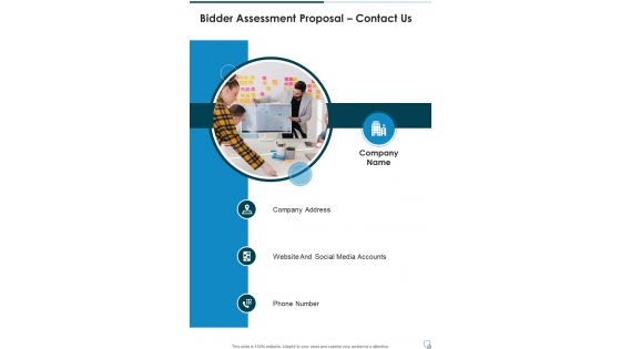 Bidder Assessment Proposal Contact Us One Pager Sample Example Document