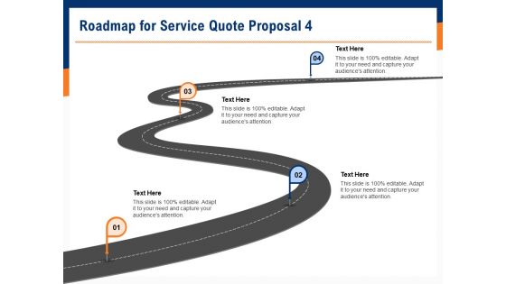 Bids And Quotes Proposal Roadmap For Service Quote Proposal 4 Ppt Model Files PDF