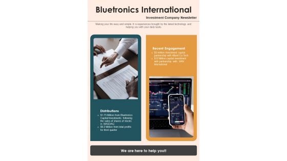 Bifold One Pager Capital Investment Business Newsletter Template Bifold One Pager Capital Investment Business Newsletter Template