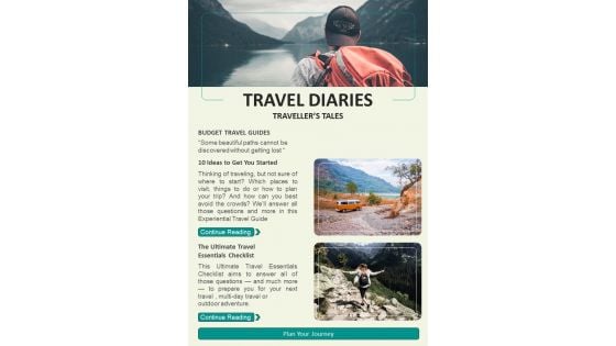 Bifold Travellers Guide Email Newsletter Template