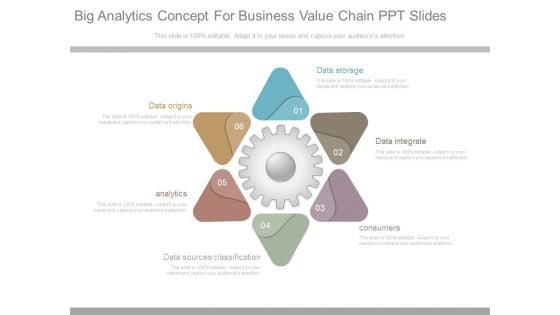 Big Analytics Concept For Business Value Chain Ppt Slides
