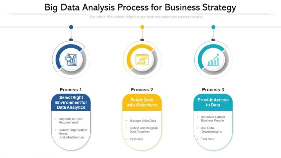 Big Data Analysis Process For Business Strategy Diagrams PDF