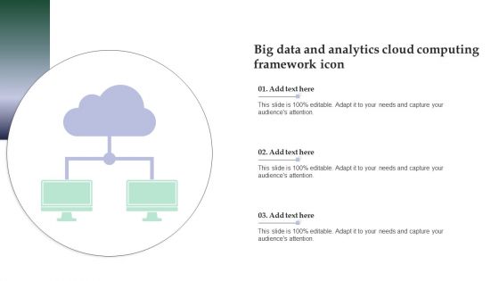 Big Data And Analytics Cloud Computing Framework Icon Guidelines PDF
