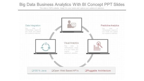 Big Data Business Analytics With Bi Concept Ppt Slides