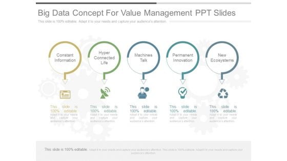 Big Data Concept For Value Management Ppt Slides