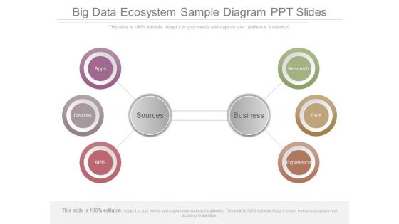 Big Data Ecosystem Sample Diagram Ppt Slides