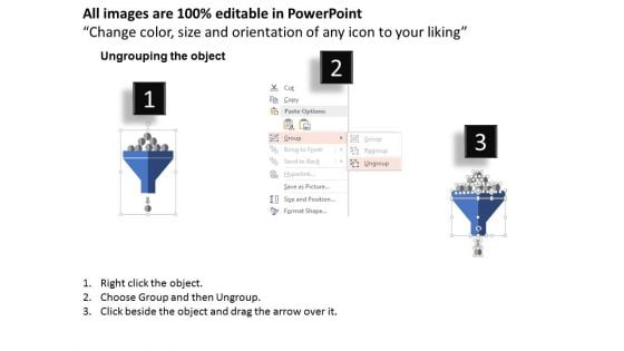 Big Data Funnel Diagram Powerpoint Templates