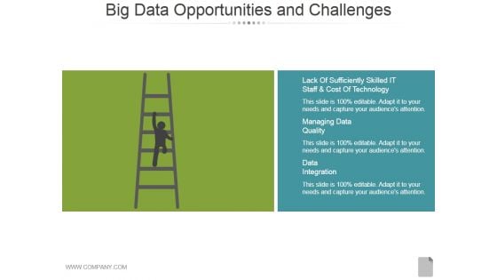 Big Data Opportunities And Challenges Template 1 Ppt PowerPoint Presentation Visual Aids