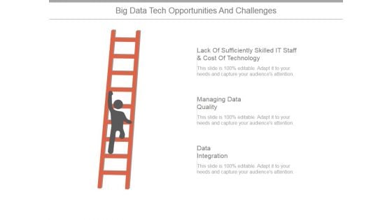 Big Data Tech Opportunities And Challenges Ppt PowerPoint Presentation Templates