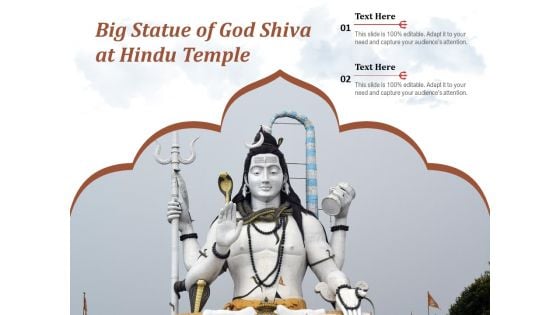 Big Statue Of God Shiva At Hindu Temple Ppt PowerPoint Presentation File Background Image PDF