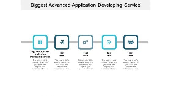 Biggest Advanced Application Developing Service Ppt PowerPoint Presentation Professional Topics Cpb