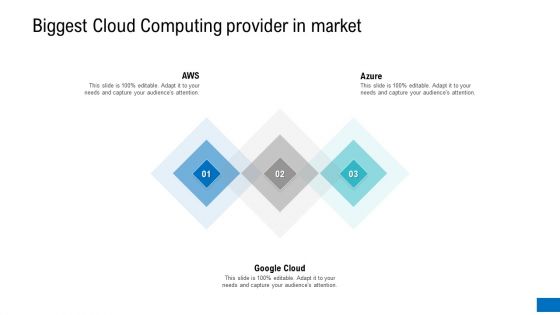 Biggest Cloud Computing Provider In Market Ppt File Vector PDF