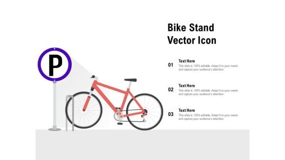 Bike Stand Vector Icon Ppt PowerPoint Presentation Model Rules