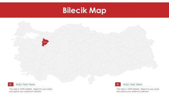 Bilecik Map PowerPoint Presentation PPT Template PDF