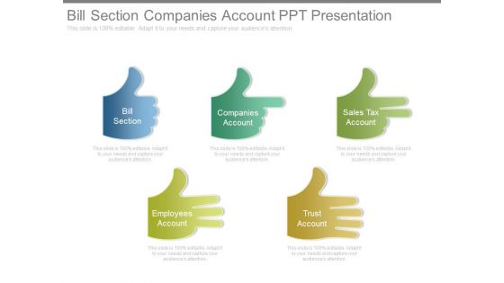 Bill Section Companies Account Ppt Presentation