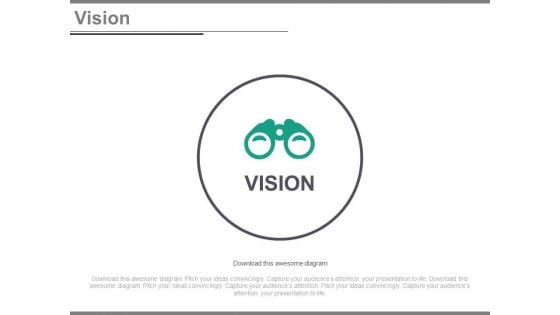 Binocular For Future Vision And Planning Powerpoint Slides