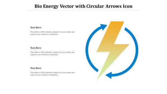 Bio Energy Vector With Circular Arrows Icon Ppt PowerPoint Presentation File Information PDF