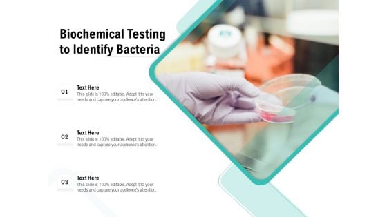 Biochemical Testing To Identify Bacteria Ppt PowerPoint Presentation Gallery Information PDF