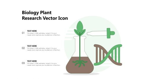 Biology Plant Research Vector Icon Ppt PowerPoint Presentation Layouts Grid PDF