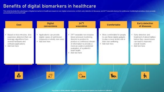 Biomarker Categorization Benefits Of Digital Biomarkers In Healthcare Structure PDF