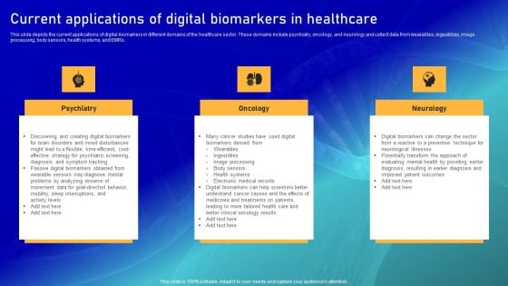 Biomarker Categorization Current Applications Of Digital Biomarkers In Healthcare Information PDF