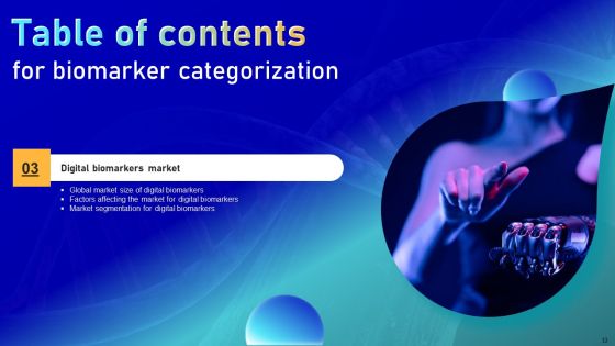 Biomarker Categorization Ppt PowerPoint Presentation Complete Deck With Slides