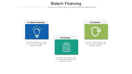 Biotech Financing Ppt PowerPoint Presentation Portfolio Format Ideas Cpb Pdf