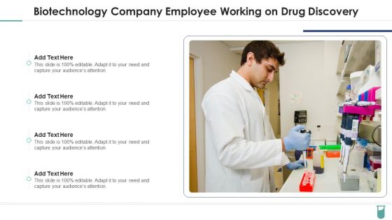 Biotechnology Company Employee Working On Drug Discovery Information PDF