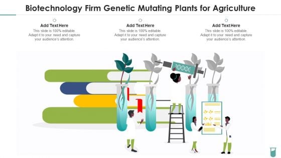 Biotechnology Firm Genetic Mutating Plants For Agriculture Background PDF