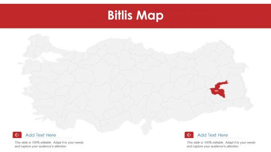 Bitlis Map PowerPoint Presentation PPT Template PDF
