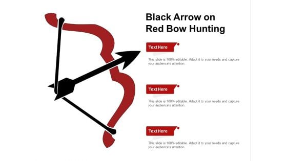 Black Arrow On Red Bow Hunting Ppt PowerPoint Presentation Ideas Designs Download